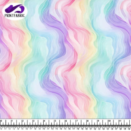 Colorful Wavy Lines Abstract Background