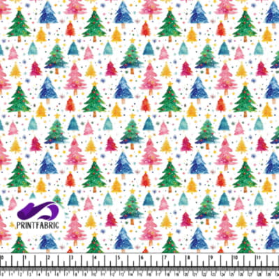 Colorful Christmas Tree Pattern