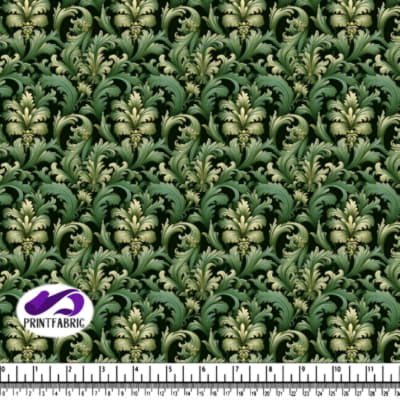 Motif floral orné sur fond noir