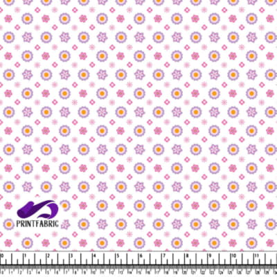 Groovy Pattern with flower in cool pastel colors