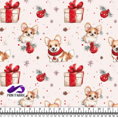 Corgis Festifs avec Décor de Noël