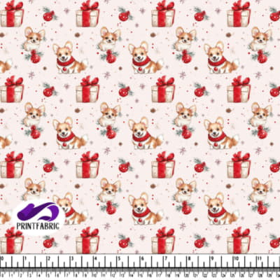 Corgis Festifs avec Décor de Noël