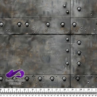 Panneaux métalliques rustiques avec rivets