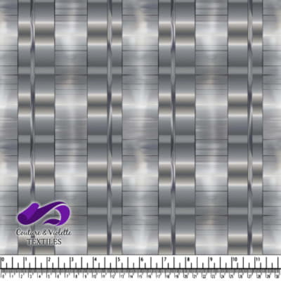 Rayures argentées métalliques avec détails réfléchissants