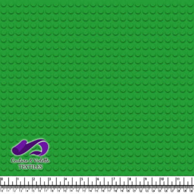 Motif à pois en briques de jouet vert