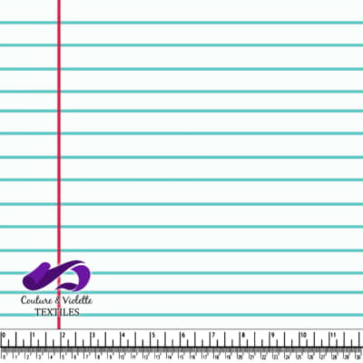 White fabric resembling notebook paper