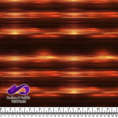 Rayures horizontales abstraites de rouge, orange et jaune sur fond sombre