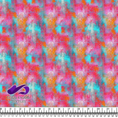 Vibrant Abstract Watercolor Textile Pattern