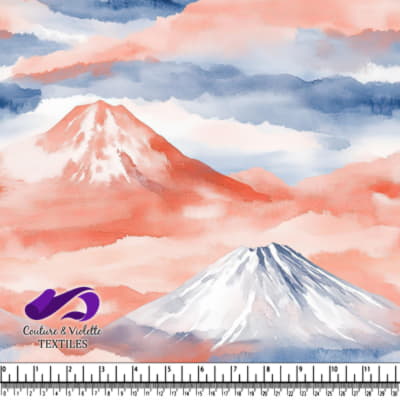 Montagnes Sérènes avec Ciel Pastel Doux