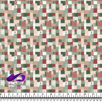 Christmas Patchwork Quilt Pattern Design