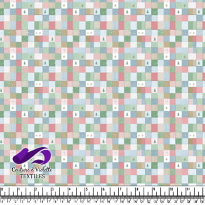 Motif en Patchwork de Noël Pastel