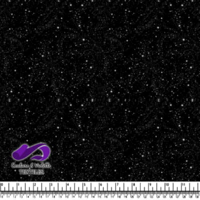 Motif de Ciel Étoilé avec Étoiles Blanches Brillantes