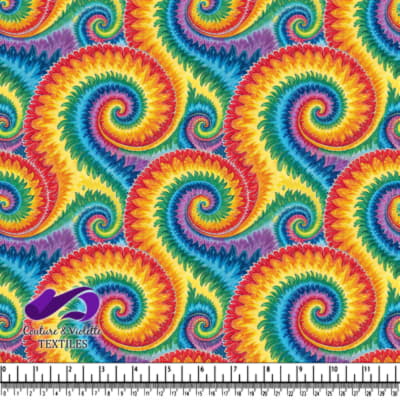 Motif de Tie-Dye Spiral Arc-en-Ciel