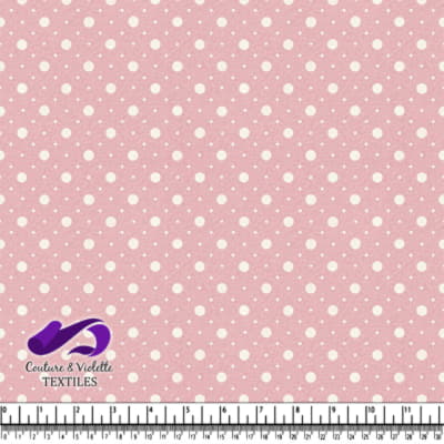 Pink Polka Dot Fabric Pattern