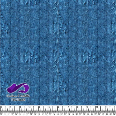 Blue Herringbone Denim Fabric Texture
