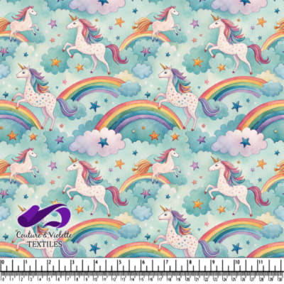 Magical Unicorns and Rainbows Pattern