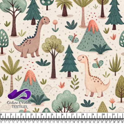 Motif de Forêt de Dinosaurs Mignons