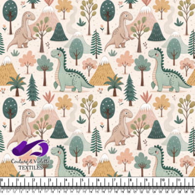 Cute Dinosaur Forest Adventure Pattern