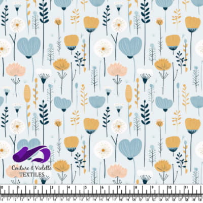 Motif Floral Pastel Délicat