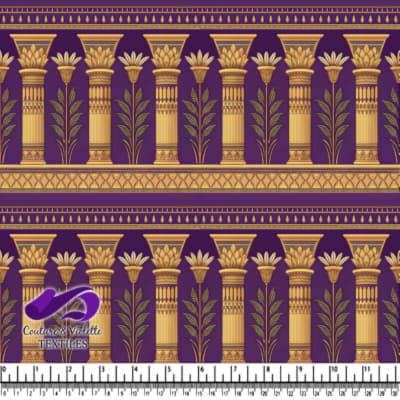 Ancient Egyptian Inspired Column Pattern