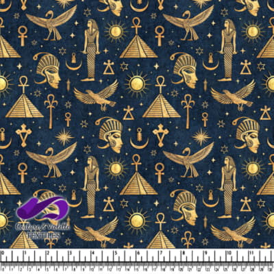 Ancient Egyptian Symbols and Icons Pattern