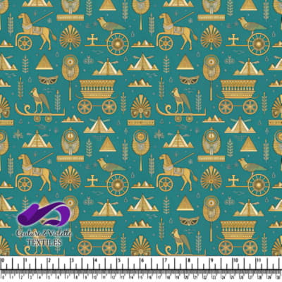 Ancient Egyptian Symbolic Pattern Design