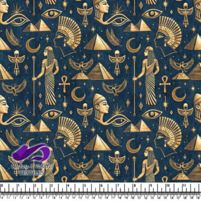 Ancient Egyptian Symbols and Artifacts Pattern