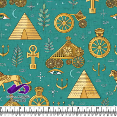 Ancient Egyptian Symbols and Artifacts Pattern