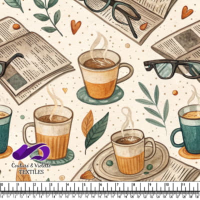 Cozy Coffee and Reading Time Pattern