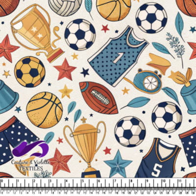 Vintage Sports Pattern Design