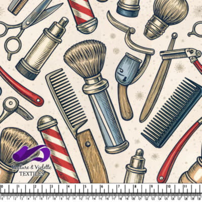 Classic Barber Tools Pattern