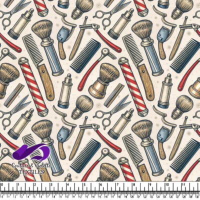 Classic Barber Tools Pattern