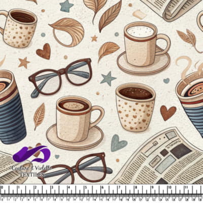 Cozy Morning Coffee and Reading Pattern