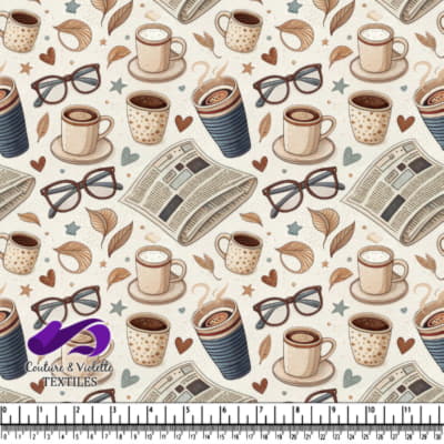 Cozy Morning Coffee and Reading Pattern