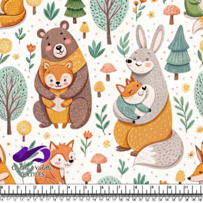 Woodland Animal Hugs Pattern