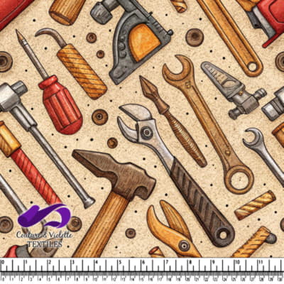 Vintage Hand Tools Pattern Design