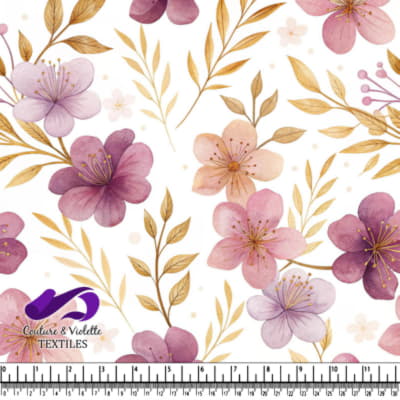 Delicate Purple and Pink Floral Pattern