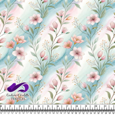 Pastel Floral Pattern on Soft Background