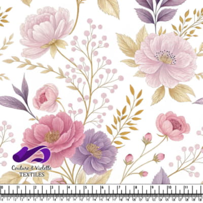 Delicate Pink and Purple Floral Pattern