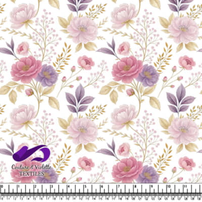 Delicate Pink and Purple Floral Pattern