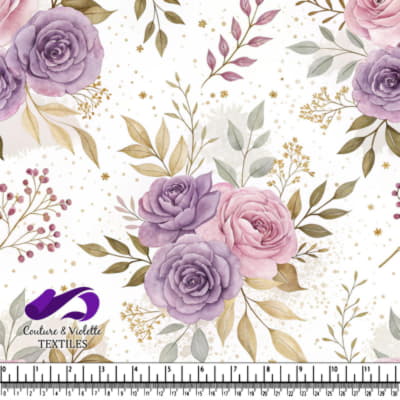 Soft Pastel Floral Rose Pattern