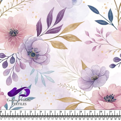 Delicate Pastel Floral Blooms Pattern