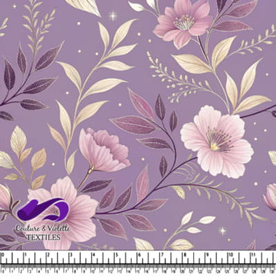 Purple Floral Vintage Pattern
