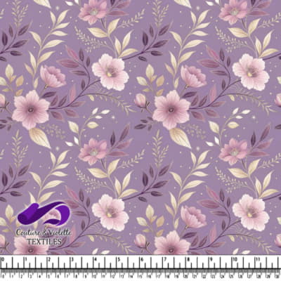 Purple Floral Vintage Pattern