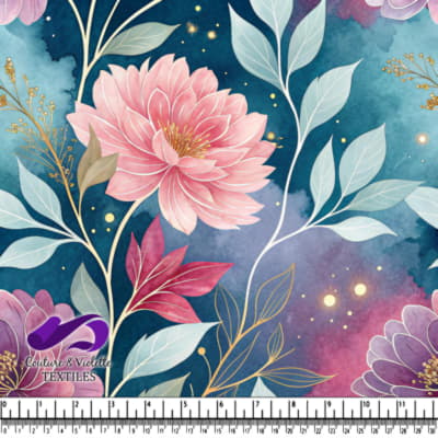 Dreamy Floral Garden Nightscape