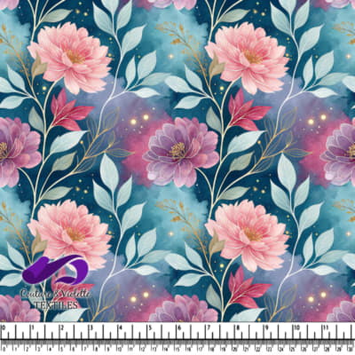 Dreamy Floral Garden Nightscape