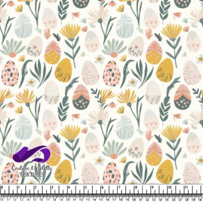 Spring Floral Easter Egg Pattern
