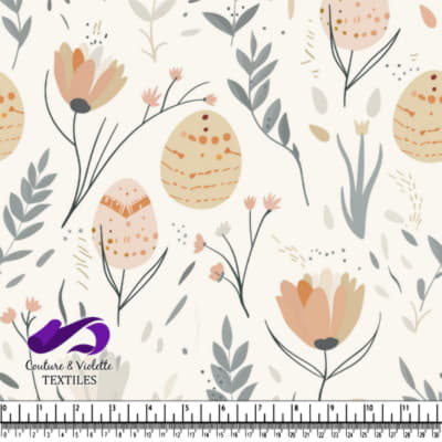 Soft Pastel Spring Floral Pattern