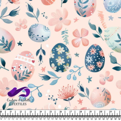 Floral Easter Eggs Pattern Design
