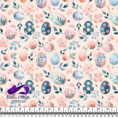 Floral Easter Eggs Pattern Design